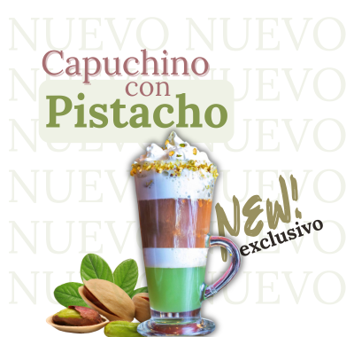 Capuchino con pistacho Capuchino con pistacho